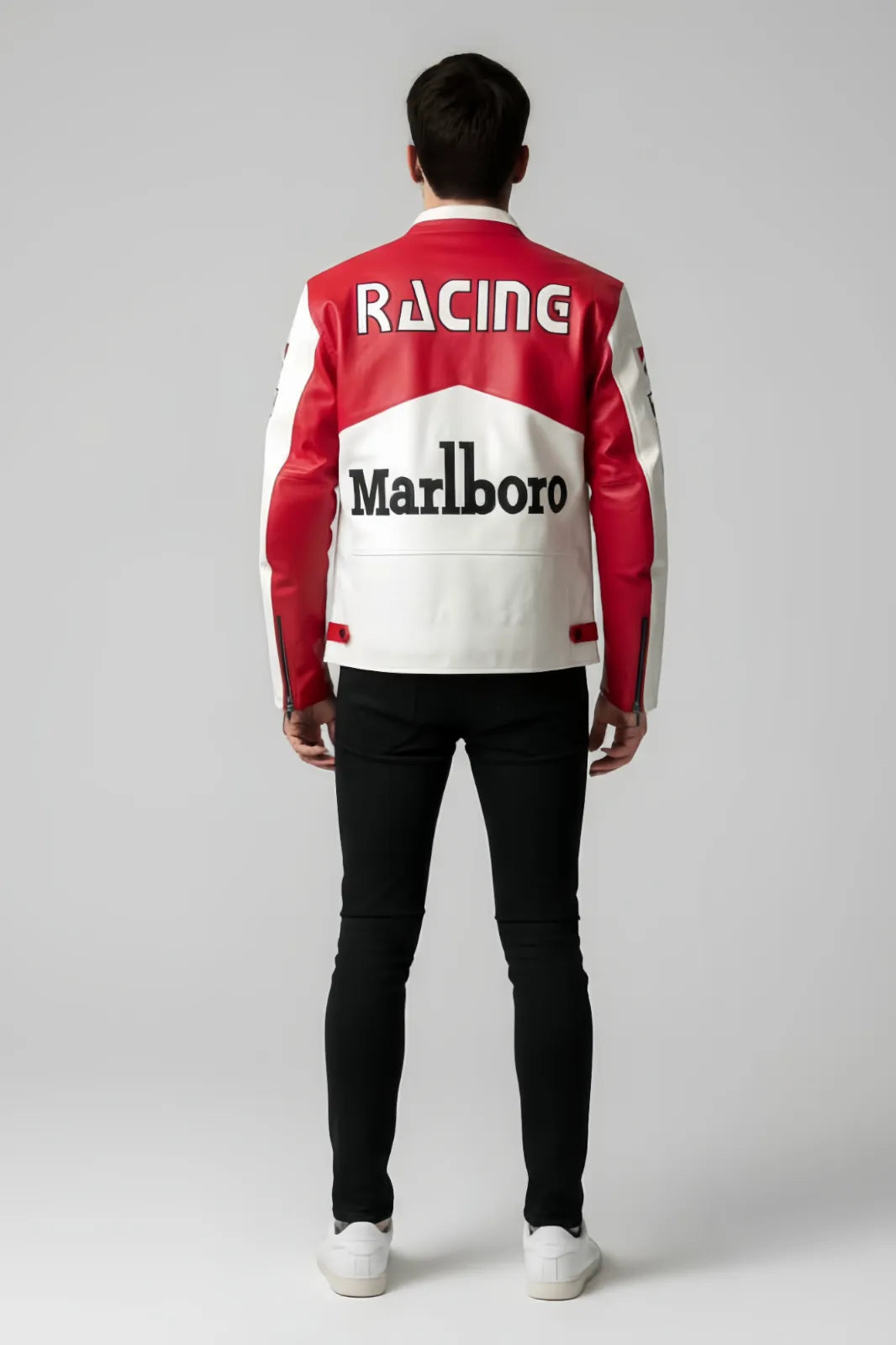 Marlboro Racing Leather Jacket – Premium MotoGP Inspired Design | Urban wear