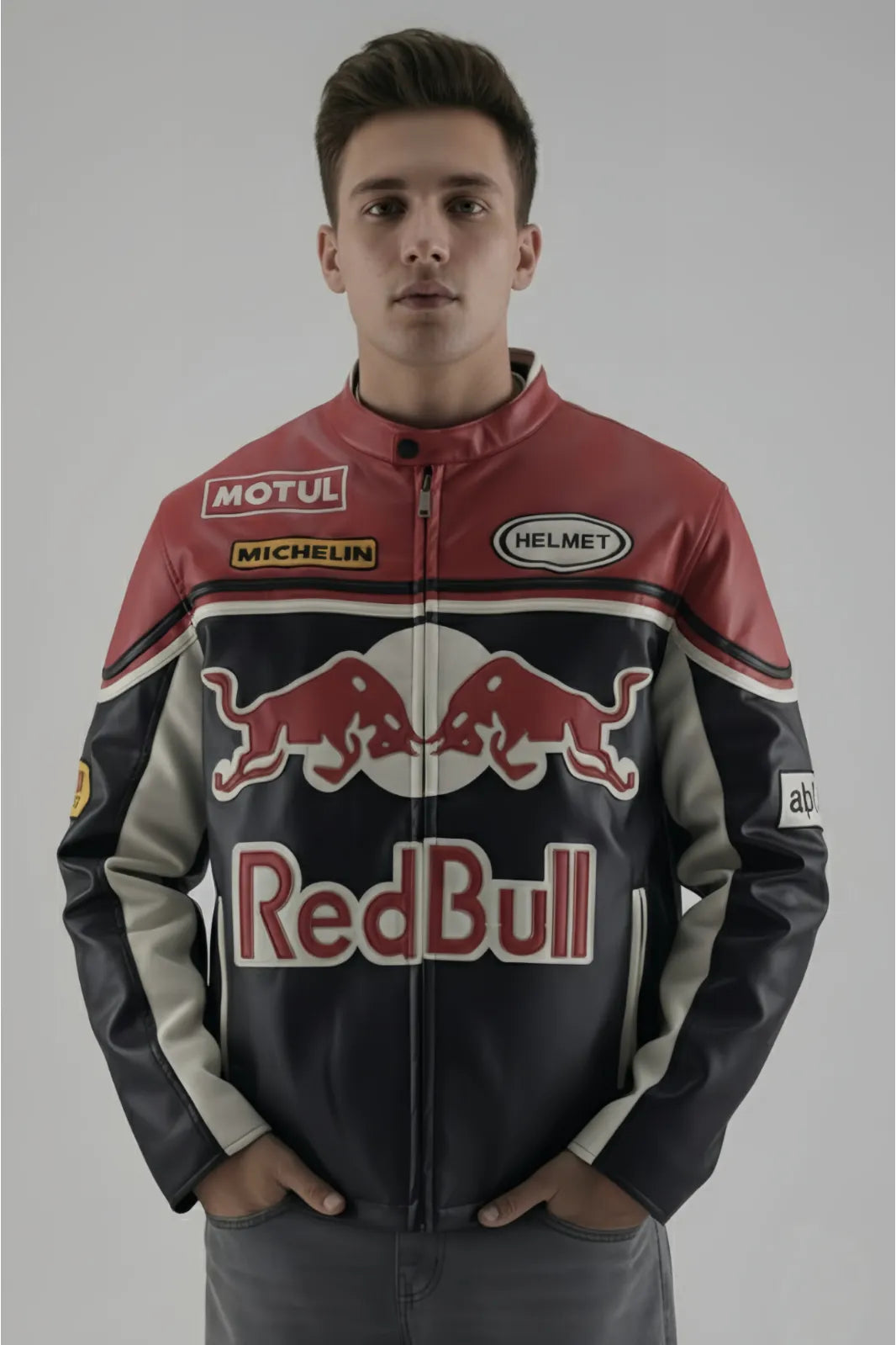 RedBull F1 Racing Leather Jacket – Premium Motorsport Jacket by Urban wear