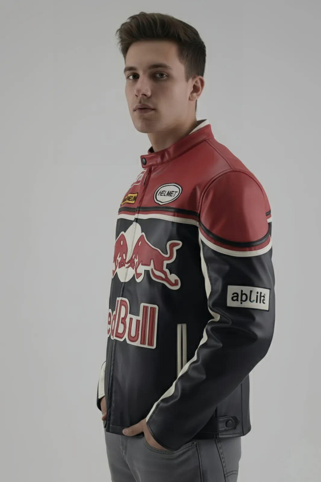 RedBull F1 Racing Leather Jacket – Premium Motorsport Jacket by Urban wear