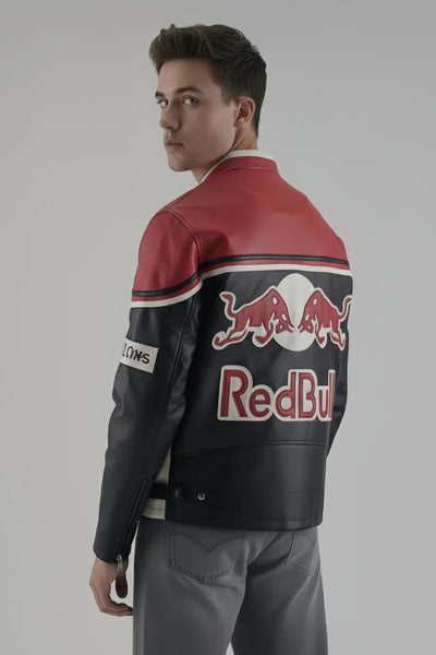 RedBull F1 Racing Leather Jacket – Premium Motorsport Jacket by Urban wear